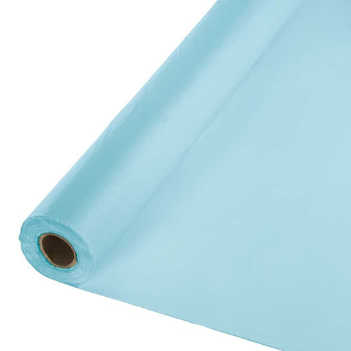 Pastel Blue Plastic Tablecover Roll 100'x40" | 1ct
