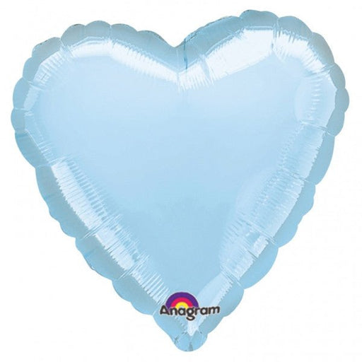 Pastel Blue Heart Mylar Balloon 18"  | 1ct.