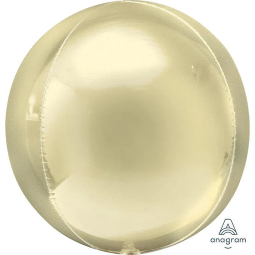 Pastel Yellow Orbz Balloon 15"  | 1 ct