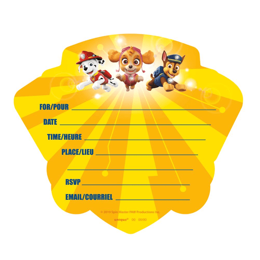 Paw Patrol Invitations | 8ct