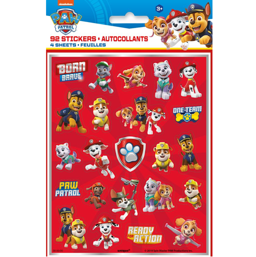 Paw Patrol Stickers | 92ct