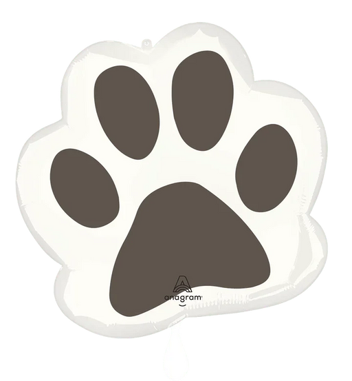 Pawsome Party Paw Print Super Shape Mylar Balloon, 22" | 1ct