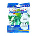 Funsational brand package of 12 pearl green 12-inch round helium quality latex balloons with colorful stars and balloons printed on white and blue packaging.