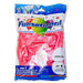 Package of 50 pearl pink 12-inch helium-quality latex balloons with colorful star and confetti designs on the white and blue packaging.