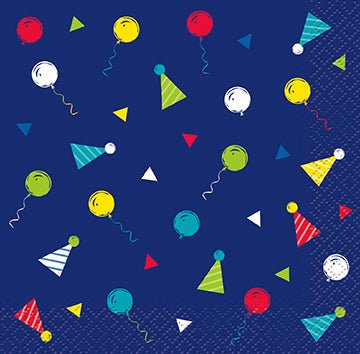 16ct Beverage Napkins Peppy Birthday