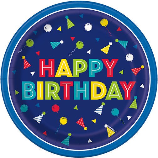 Peppy Birthday Plate 7in | 8ct