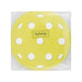 Bright yellow round pickleball-shaped paper napkins with white holes throughout, packaged in clear plastic with a "My Mind's Eye" label visible.