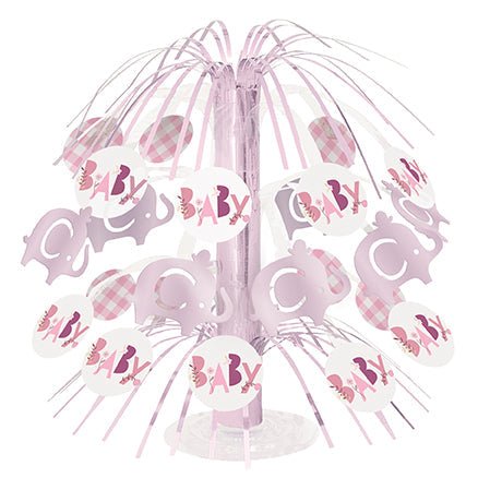 Pink Floral Elephant Centerpiece Cascade | 1ct