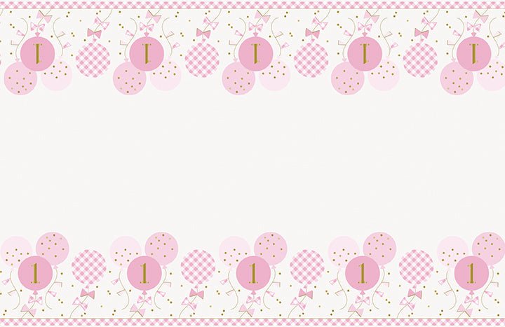 1ct Tablecover Plastic Pink Gingham - Party Supplies