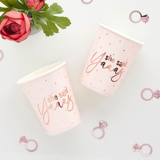 Pink She Said Yaaas Paper Party Cups | 10ct