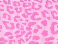 Pink Leopard Grosgrain Ribbon 1.5" | 4yds