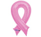 Pink ribbon-shaped foil balloon with XL branding visible on the lower left tail section.