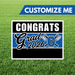 Pleasant Grove High School Name Custom Grad Yard Sign 24" x 18" | 1 ct - Zurchers