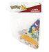 Pokémon party hat package with yellow straw hats visible through clear plastic, featuring Pikachu and other characters on the cardboard backing, labeled "8 HATS" for ages three and up.
