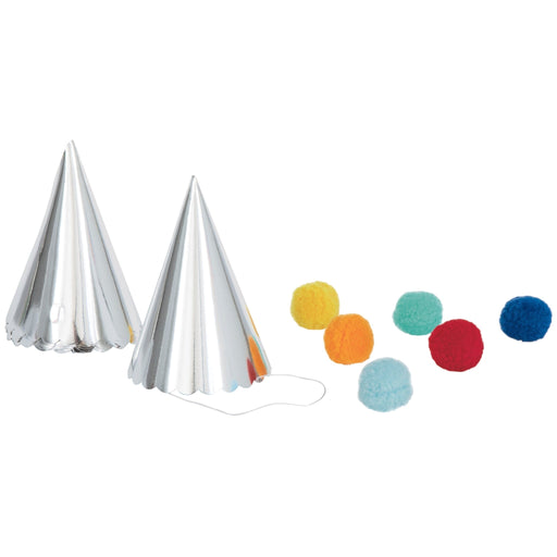 Pom Pom Party Hats | 6ct