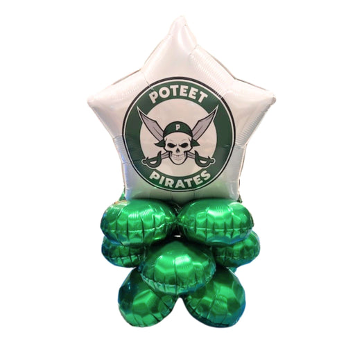 Poteet High School Air-Filled Balloon Quad 17" | 1ct