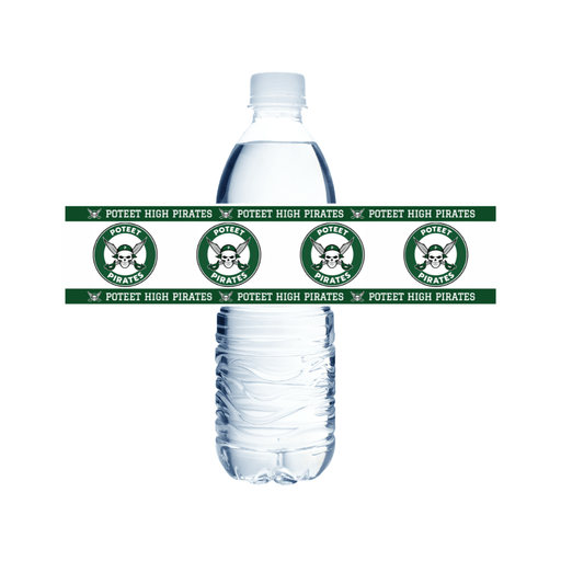 Poteet TX Water Bottle Label 8.5x2" | 24ct