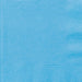 Bright powder blue paper napkins with a textured waffle weave pattern shown from above.