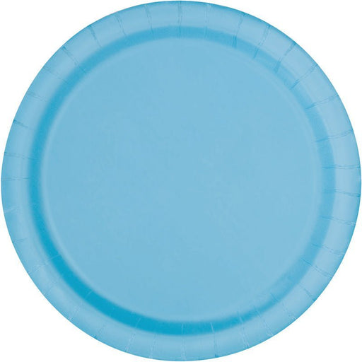 Powder Blue Paper Plates 7in | 50ct