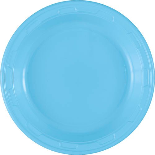 Powder Blue Plastic Plate 7in | 50ct