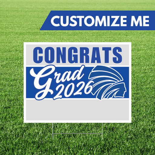 Preston High School Custom Name Grad Yard Sign 24" x 18" | 1 ct