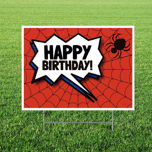 Print to order birthday yard signs 24"x18" | 1ct