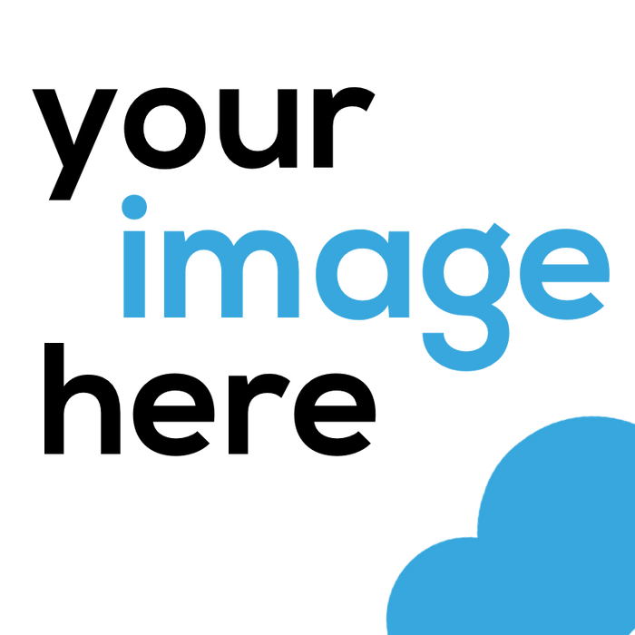 White background with black text reading "your" and "here" with blue text reading "image" in the center, accompanied by a blue curved shape in the lower right corner.