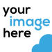 White background with black text reading "your" and "here" with blue text reading "image" in the center, accompanied by a blue curved shape in the lower right corner.