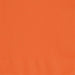 Solid pumpkin orange dinner napkin with a textured fabric surface.