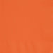 Solid pumpkin orange paper napkins displayed as a single folded stack against a matching orange background.