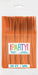 A package of 50 pumpkin orange plastic knives with a colorful "Party!" label visible on the front and "50 CT." printed at the bottom.