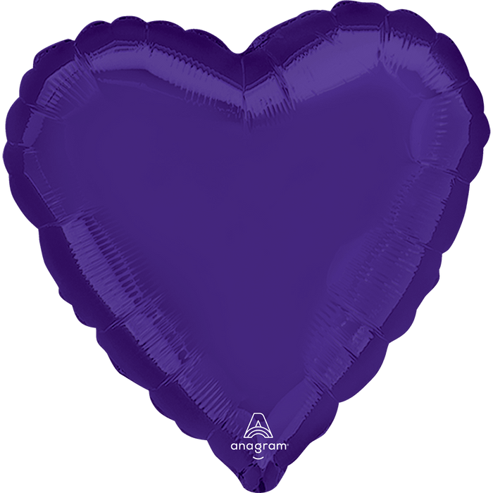 1ct Purple Heart Mylar Balloon 18"
