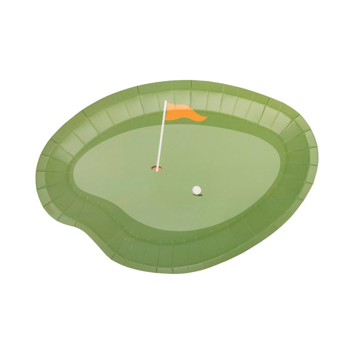 Putting Green Paper Plate 11" | 8 ct