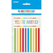 8ct Invitations Rainbow Birthday