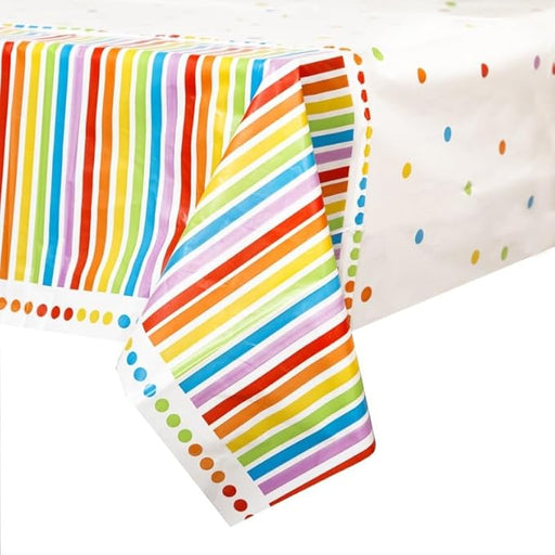Rainbow Birthday Plastic Tablecover | 1ct