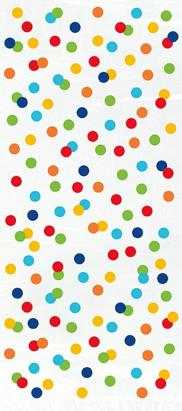 Rainbow Polka Dot Cello Bag | 20ct