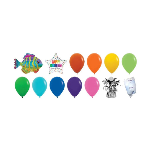 Rainbow Reef Birthday Balloon Bouquet