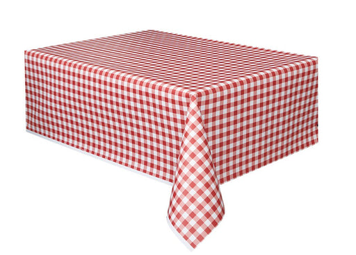 Red Gingham Tablecover | 1ct