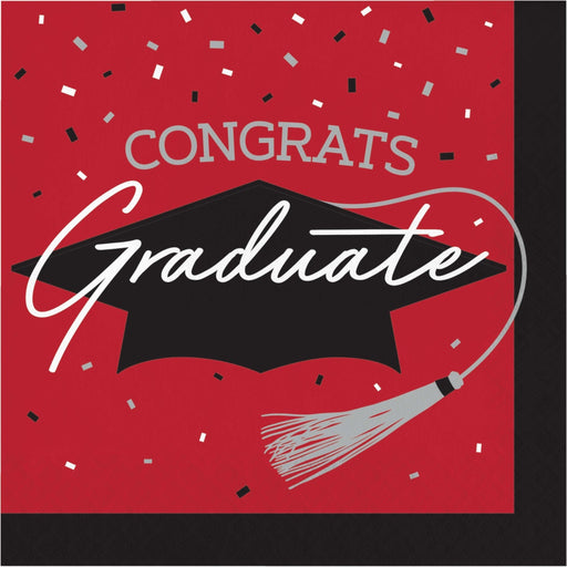 Red Luncheon Napkin School Spirit | 36ct