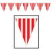 Red Striped Pennant Banner | 1 ct - Zurchers