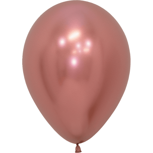 Reflex Rose Gold Latex Balloon w/ Helium & Hi-Float, 11" | 1 ct