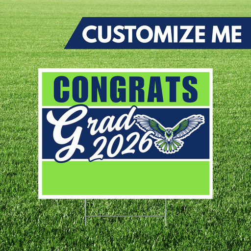 Ridgeline High School Custom Name Grad Yard Sign 24" x 18" | 1 ct