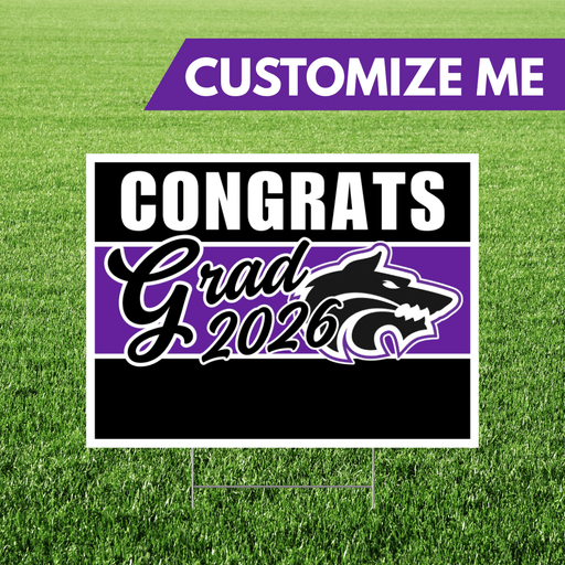 Riverton High School Custom Name Grad Yard Sign 24" x 18" | 1 ct