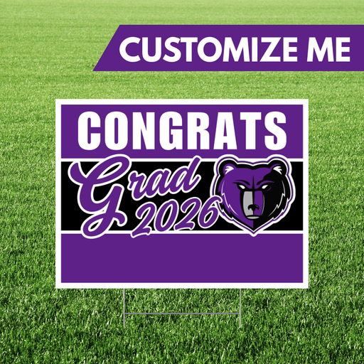 Rocky Mountain High School Custom Name Grad Yard Sign 24" x 18" | 1 ct