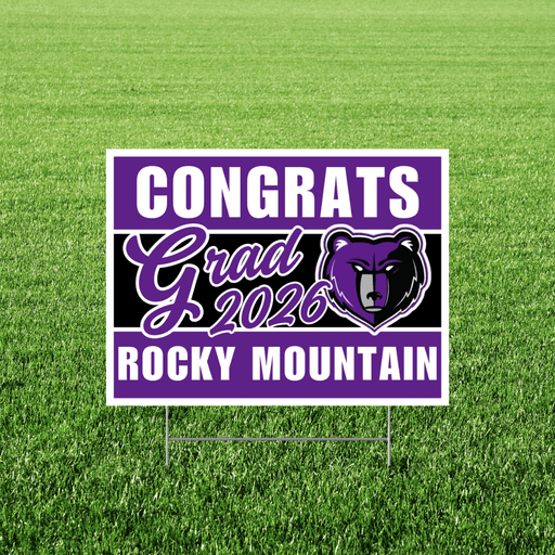 Rocky Mountain High School Grad Yard Sign 24" x 18" | 1 ct