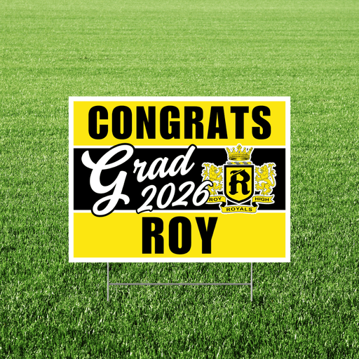 Roy High School Grad Yard Sign 24" x 18" | 1 ct