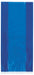 Pack of 30 royal blue cellophane bags with white fringe trim at the bottom, arranged in a vertical stack.