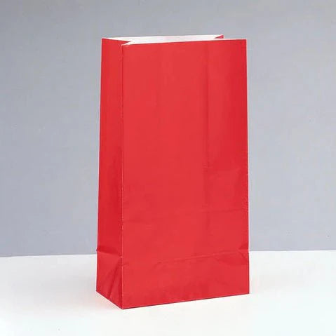 12ct Ruby Red Paper Bag