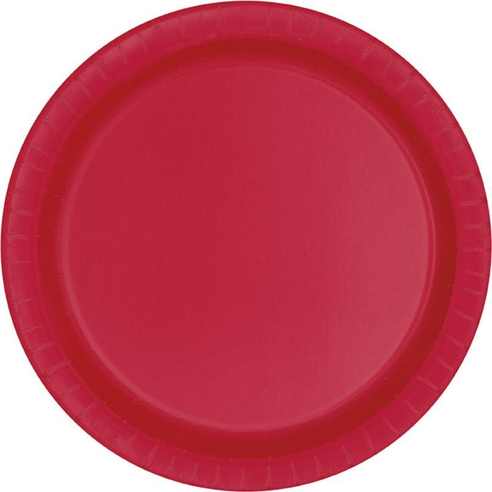 Ruby Red Paper Dinner Plates | 50ct - Zurchers