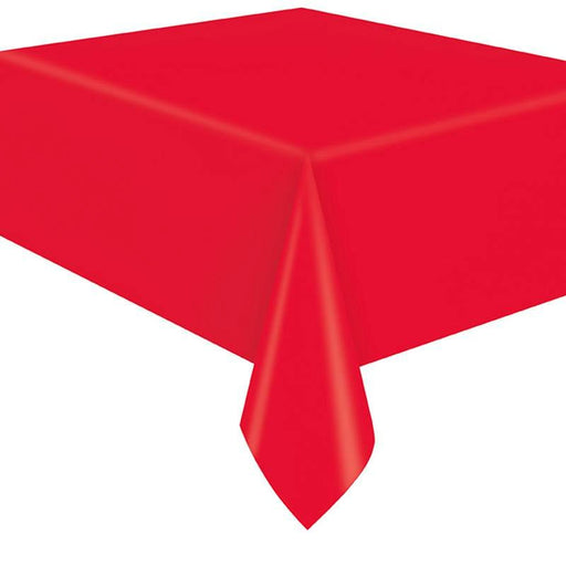 Ruby Red Flannel Back Tablecover | 1ct